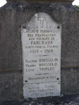 Monument aux morts de Farceaux