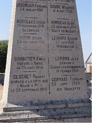 Monument aux morts de Coudres