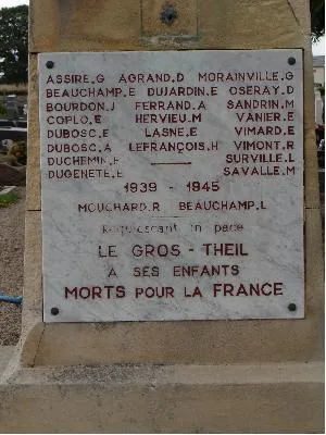 Monument aux morts du Gros Theil