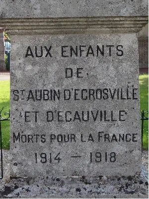 Monument aux morts de Saint-Aubin-d'Écrosville