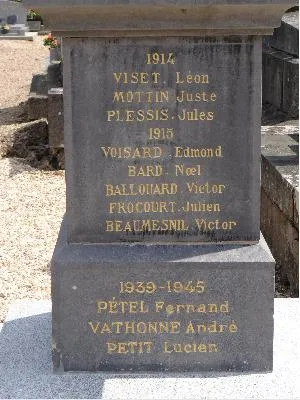 Monument aux morts de Saint-Aubin-le-Vertueux