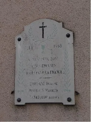 Plaque aux morts de l'église de Saint-Meslin-du-Bosc