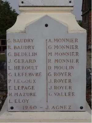 Monument aux morts de Verneusses