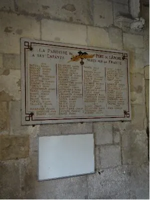 Monument aux morts de l'église de Pont-de-l'Arche