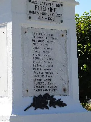 Monument aux morts du Fidelaire