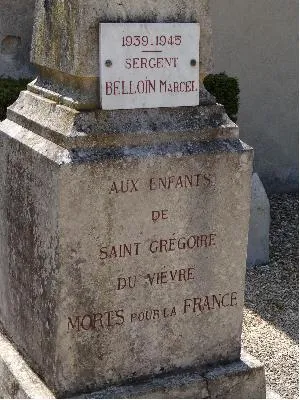 Monument aux morts de Saint-Grégoire-du-Vièvre