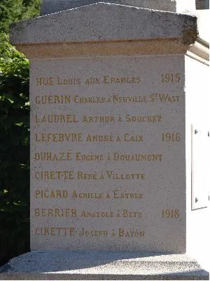 Monument aux morts de Vraiville