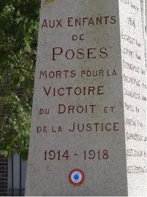 Monument aux morts de Poses