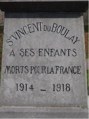 Monument aux morts de Saint-Vincent-du-Boulay