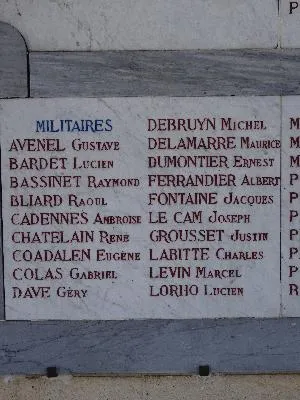 Plaque aux morts sur la Mairie de Gisors