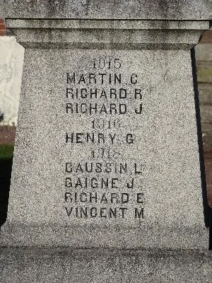 Monument aux morts de Quessigny