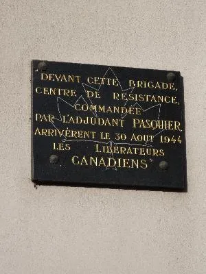 Plaque aux Libérateurs canadiens de Fleury-sur-Andelle
