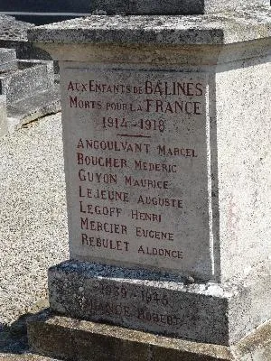 Monument aux morts de Bâlines