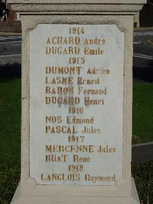 Monument aux morts de Quatremare