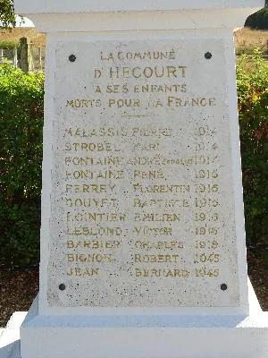 Monument aux morts d'Hécourt