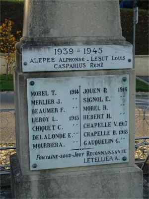 Monument aux morts de Fontaine-sous-Jouy