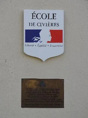 Plaque King's Royal Hussars de Civières