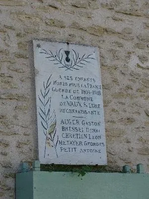 Plaque commémorative Mairie de Vaux-sur-Eure