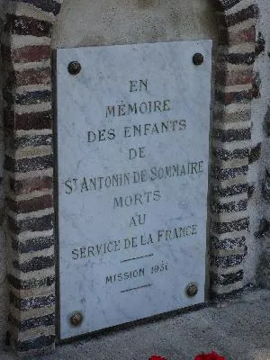 Plaque Calvaire de Saint-Antonin-de-Sommaire