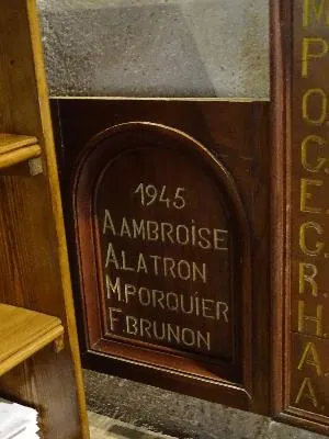Plaque aux Morts de l'Église Saint-Georges de Romilly-sur-Andelle