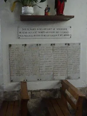 Plaque aux Morts de l'église Saint-Ouen de Gaillon