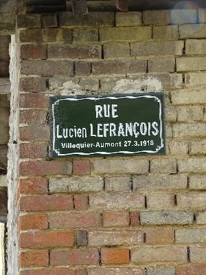 Plaque de rue Lucien Lefrançois