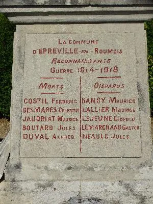 Monument aux Morts d'Épreville-en-Roumois