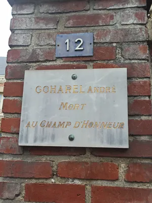 Plaque André Goharel à Pont-de-l'Arche