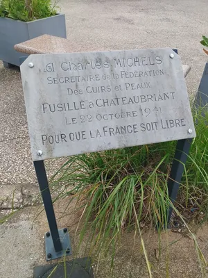 Plaque Charles Michels à Pont-de-l'Arche