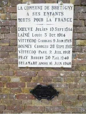 Plaque commémorative de Brétigny