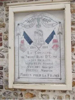 Plaque commémorative de Notre-Dame-d'Épine