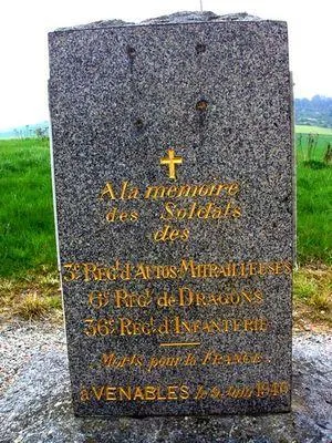 Stèle commémorative 1939-1945 de Venables