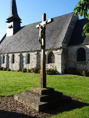 Calvaire de l'église de Saint-Aubin-le-Guichard