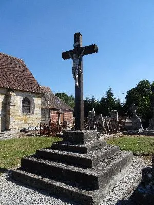 Calvaire moderne de l'église Saint-Hilaire de Neaufles-Auvergny