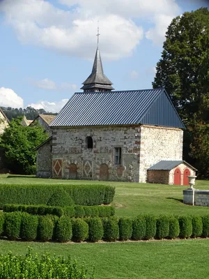 Abbaye de la Croix-Saint-Ouen actuel Château à La Croix-Saint-Leufroy