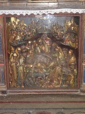 hauts-reliefs : Scènes de la Vie de la Vierge - la Déposition de croix