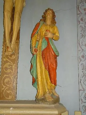 Groupe sculpté : Vierge de Pitié dans l'église de la Madeleine de Verneuil-sur-Avre