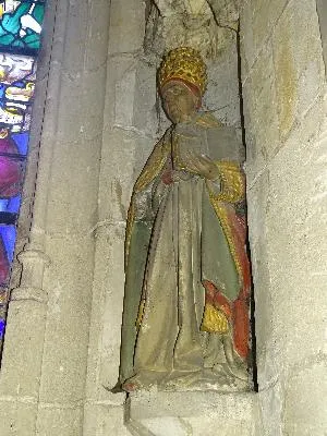 statue dite de saint Léon : Un saint Pontife (saint Grégoire ?)