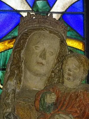 Statue Vierge à l'Enfant de la Cathédrale Notre-Dame d'Évreux