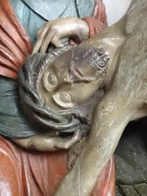 Groupe sculpté Déposition de Croix dans la Cathédrale Notre-Dame d'Évreux