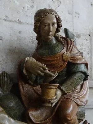 Groupe sculpté Déposition de Croix dans la Cathédrale Notre-Dame d'Évreux