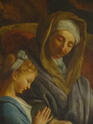 Retable et tableau : Sainte-Anne et la Vierge enfant de la cathédrale Notre-Dame d'Évreux