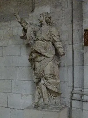 Statue : Saint-Jean de la cathédrale Notre-Dame d'Évreux