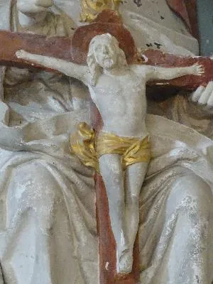 Groupe sculpté La Trinité dans l'église Notre-Dame d'Amfreville-sur-Iton