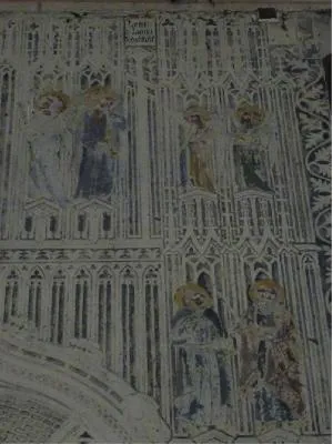Dalle funéraire de Guillaume IV d'Auvillars dans l'église Sainte-Croix de Bernay
