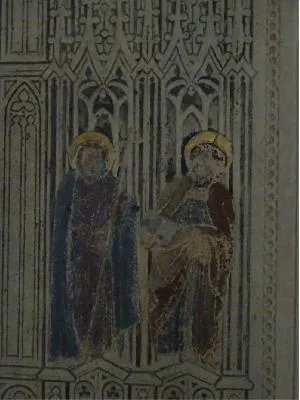 Dalle funéraire de Guillaume IV d'Auvillars dans l'église Sainte-Croix de Bernay