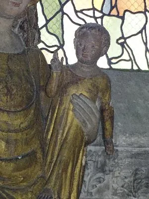 Statue Vierge à l'Enfant de la Collégiale Notre-Dame de Vernon