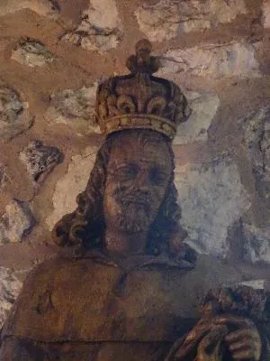 Statue de Saint-Louis dans l'église Notre-Dame de Ménesqueville