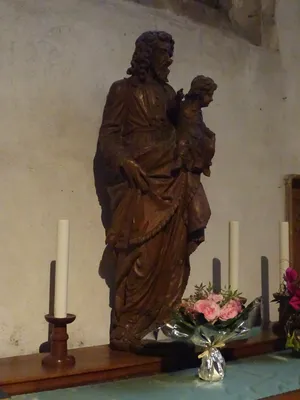 groupe sculpté : Saint Joseph et l'Enfant Jésus