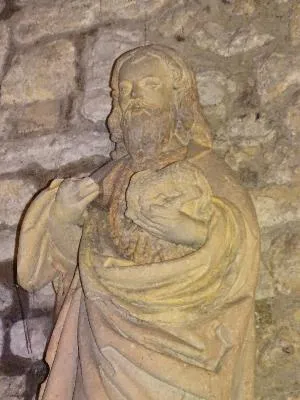 Statue : Saint-Jean-Baptiste dans l'église Saint-Martin de Breuilpont